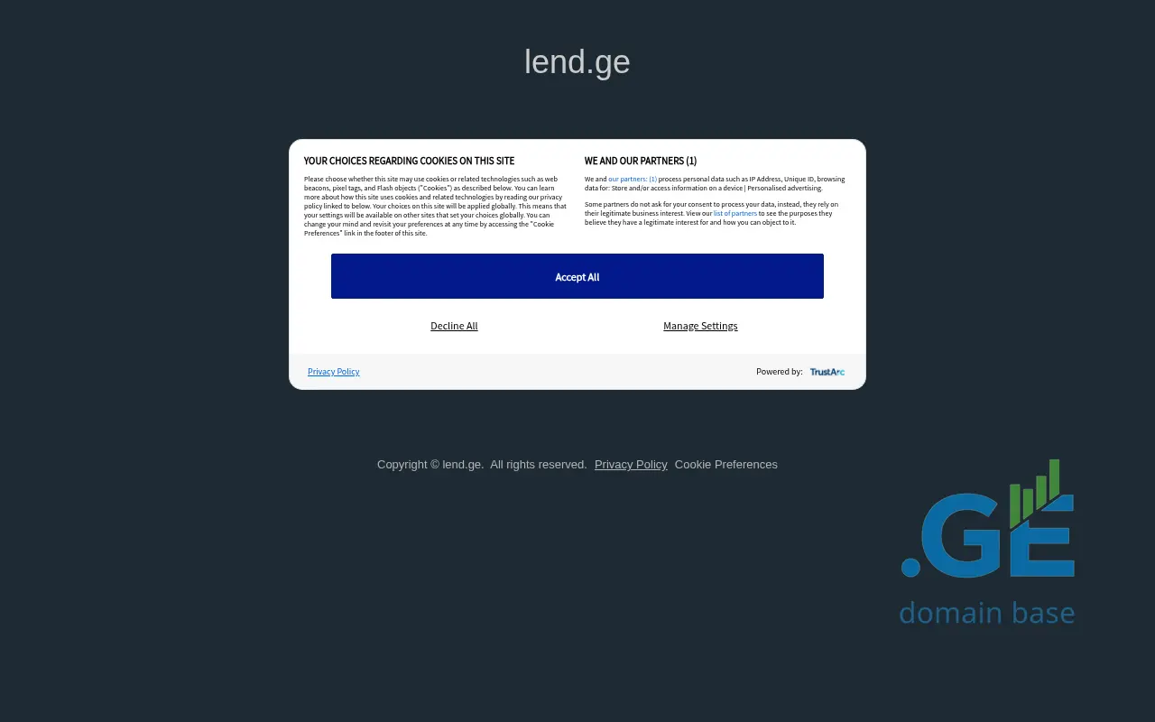 Screenshot of the site lend.ge