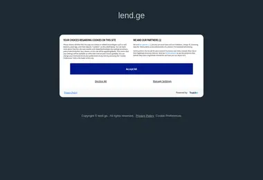 Screenshot of lend.ge