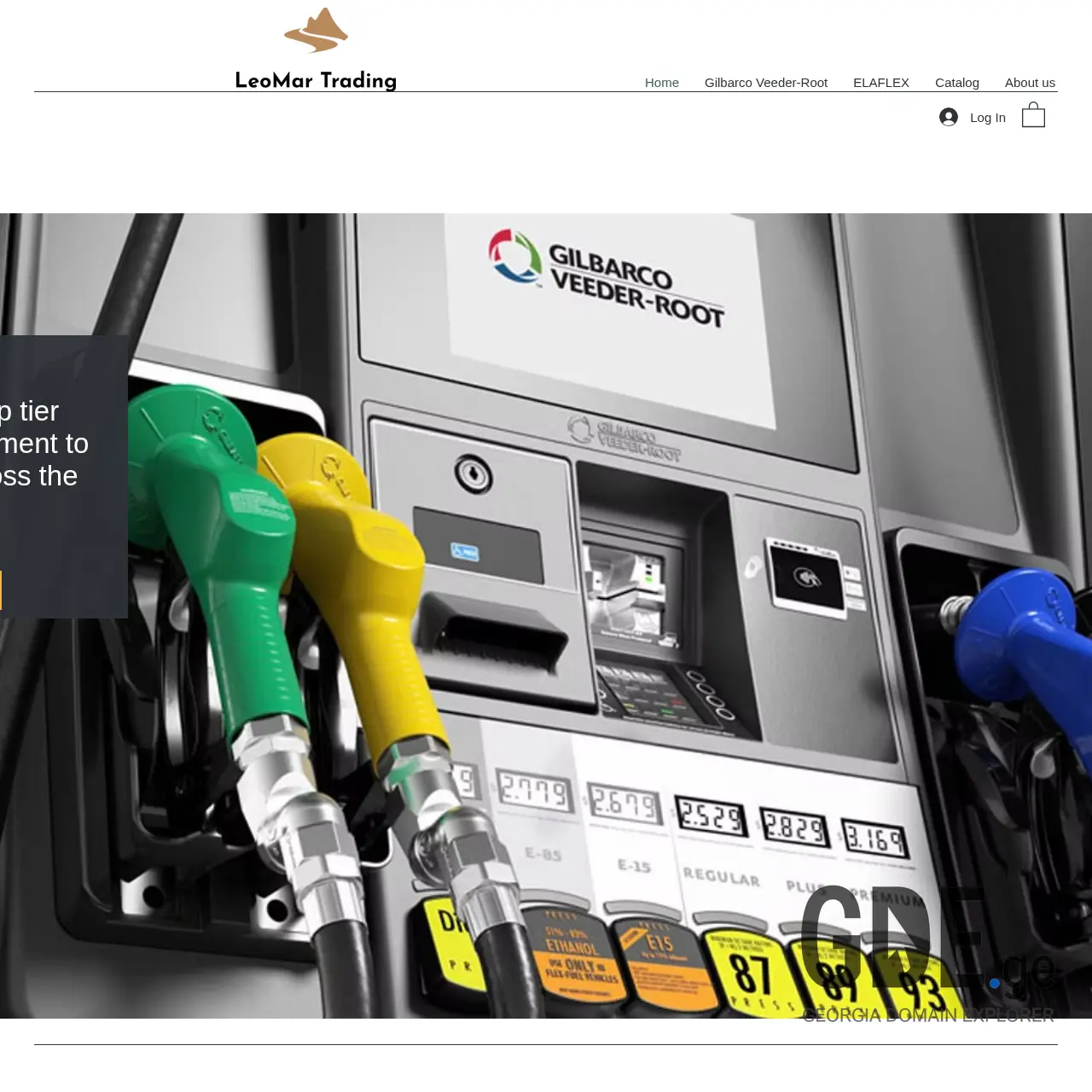 Screenshot of the site leomartrading.ge at 2025-12-09