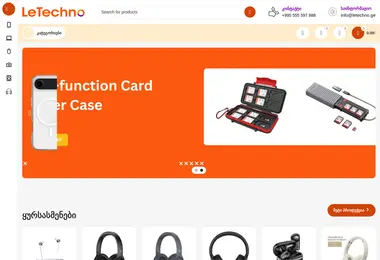 Screenshot of letechno.ge