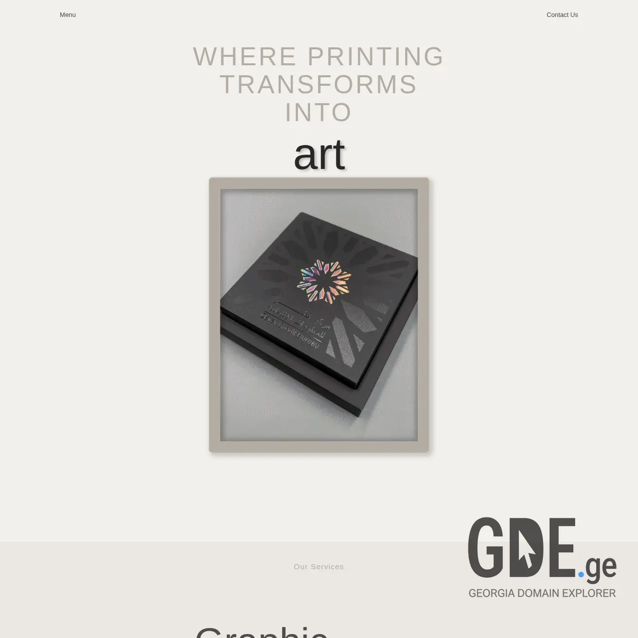 Screenshot of the site levelprint.ge at 2025-12-14