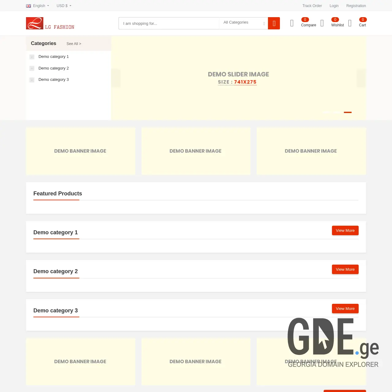 Screenshot of the site lgfashion.ge at 2025-12-09