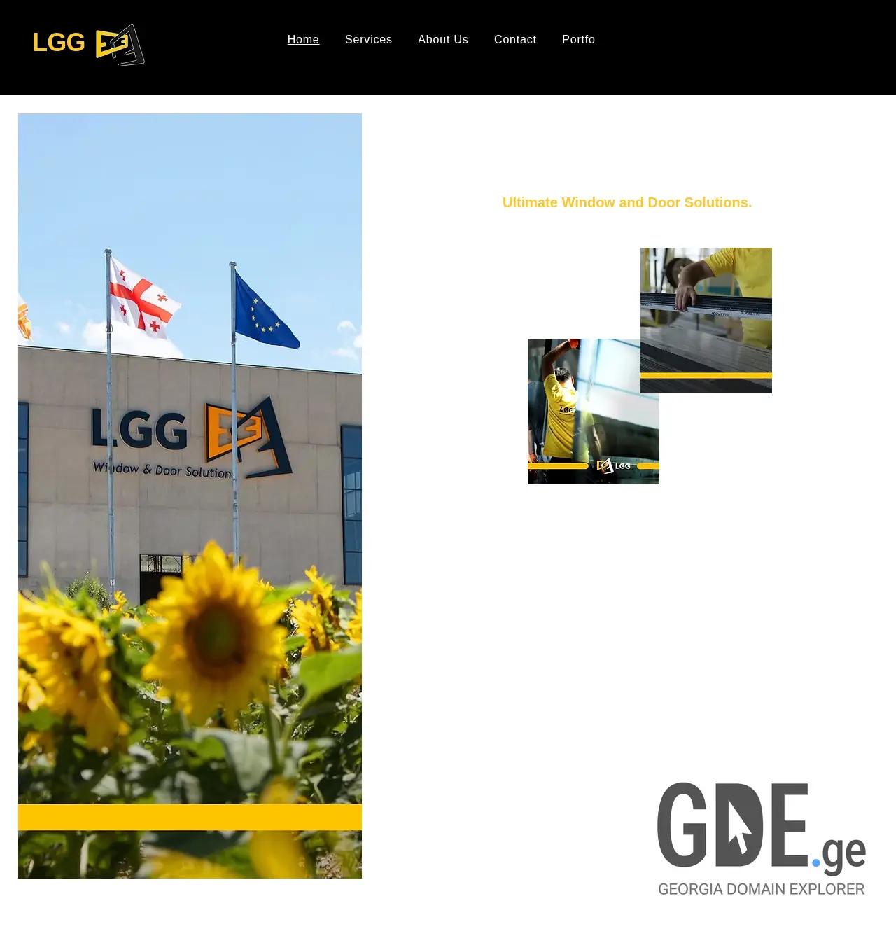 Screenshot of the site lgg.ge at 2025-12-02