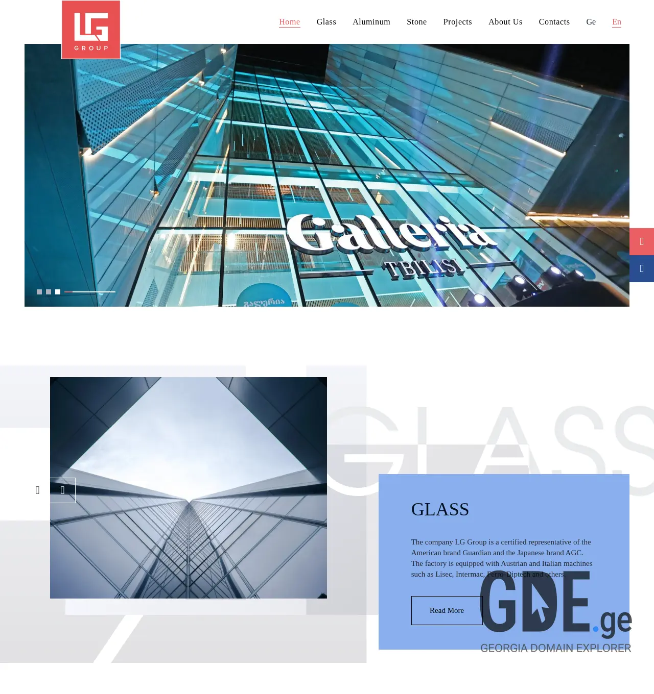 Screenshot of the site lggroup.ge at 2025-12-02