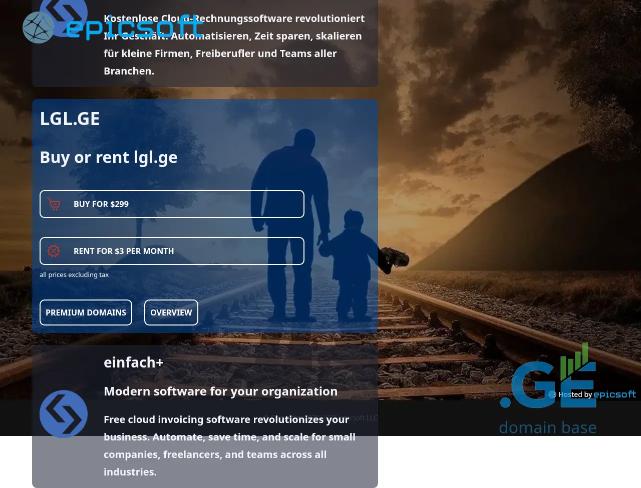 Screenshot of the site lgl.ge