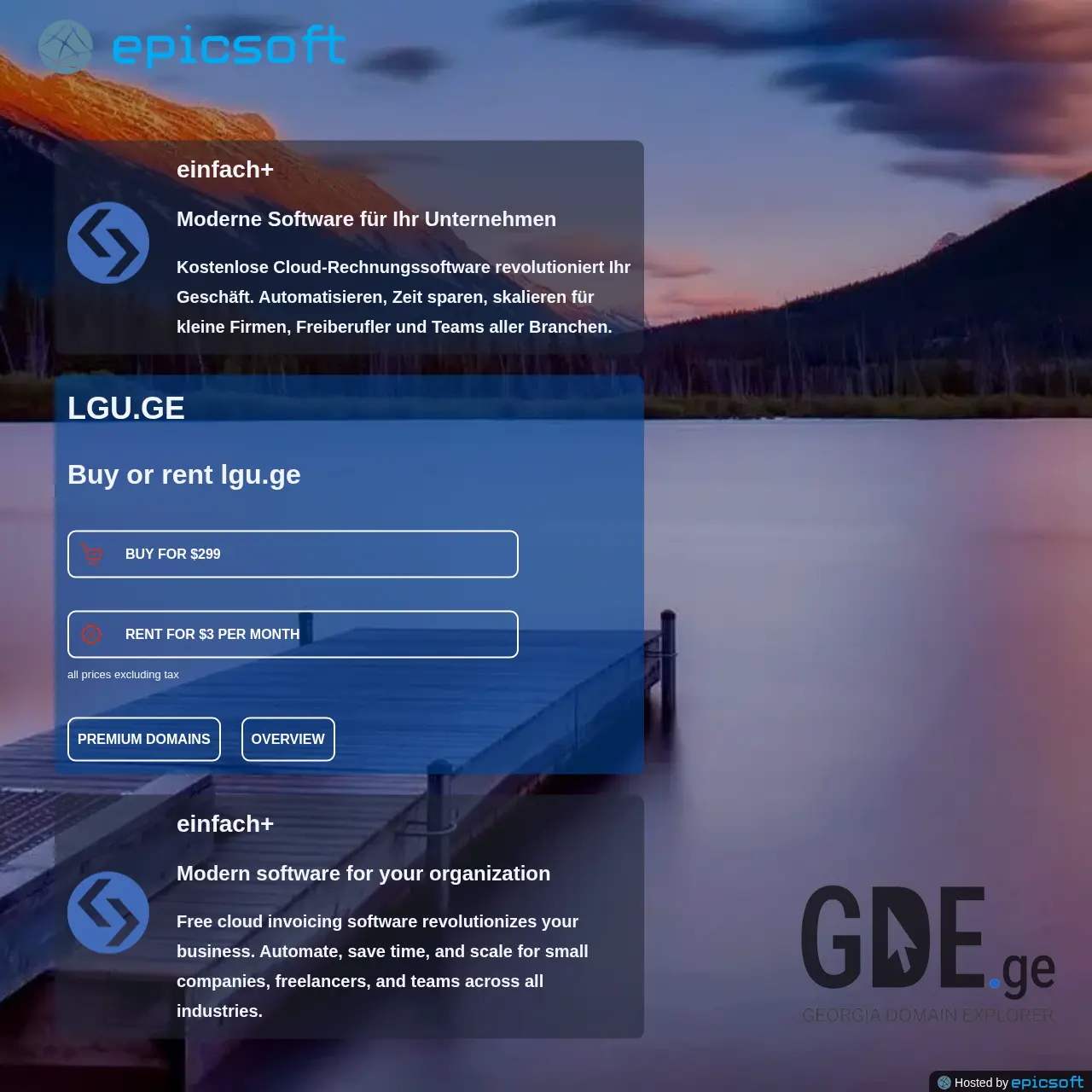 Screenshot of the site lgu.ge at 2025-12-09