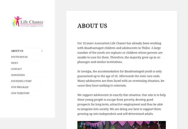 Screenshot of lifechance.ge