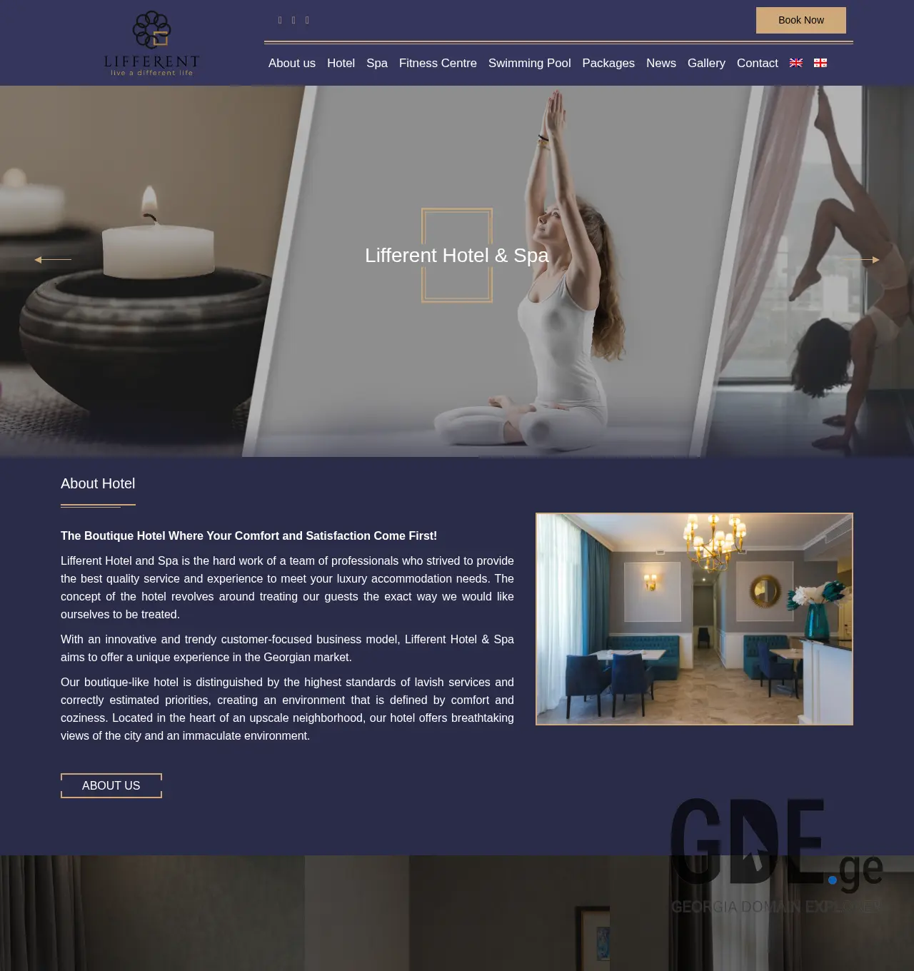 Screenshot of the site lifferent.ge at 2025-12-03