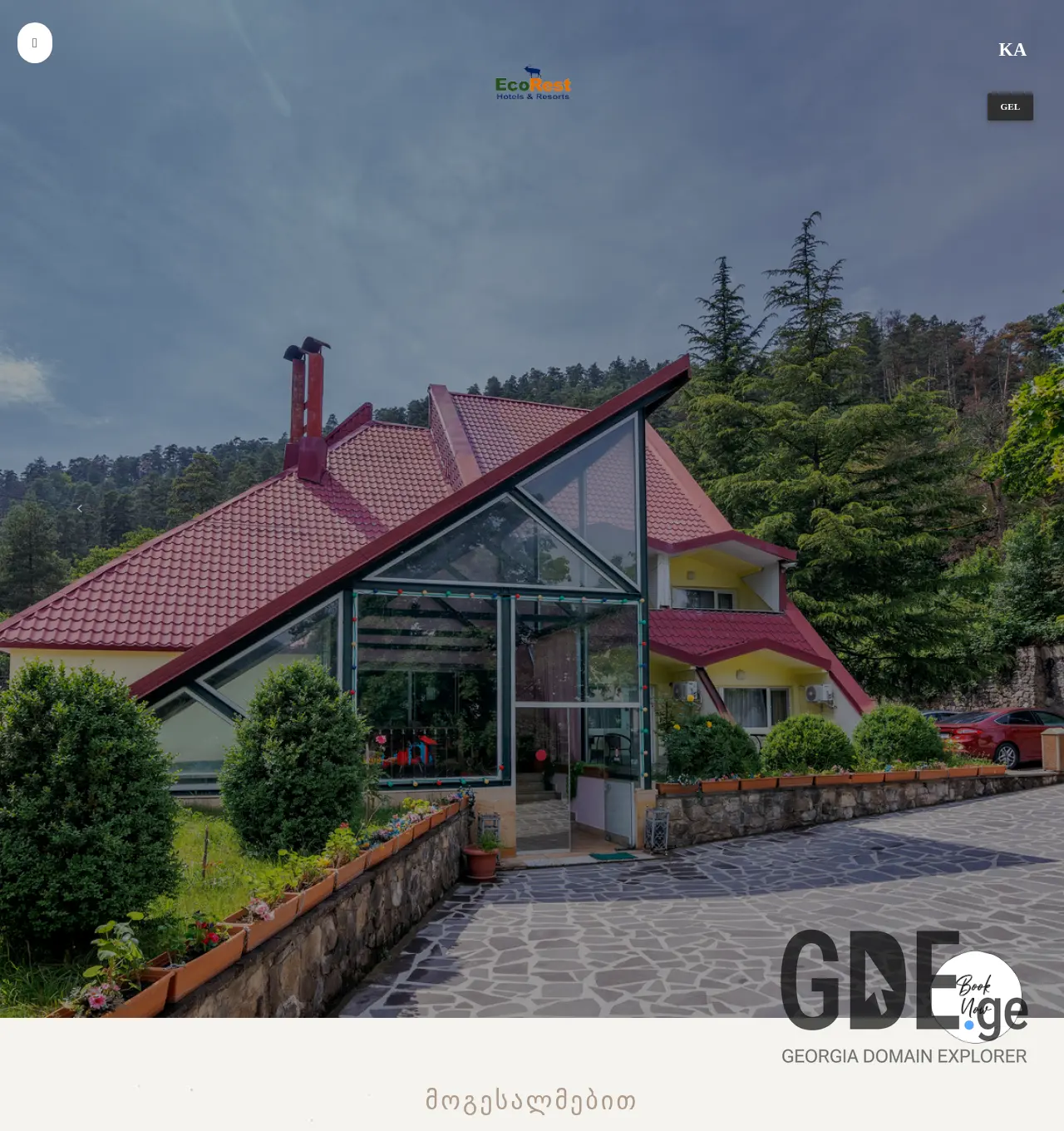 Screenshot of the site likanipalace.ge at 2025-11-29