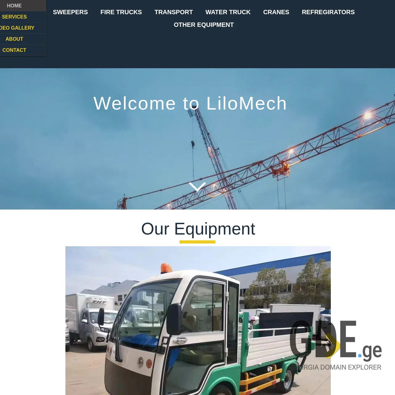 Screenshot of the site lilomech.ge at 2025-12-09
