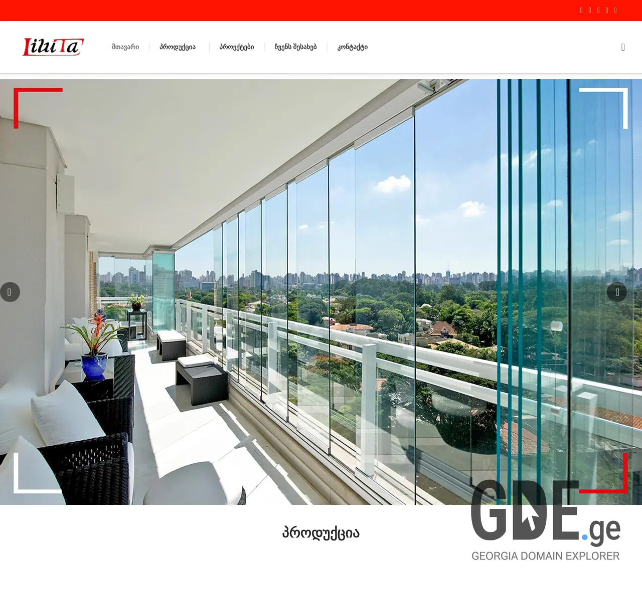 Screenshot of the site liluta.ge at 2025-11-26