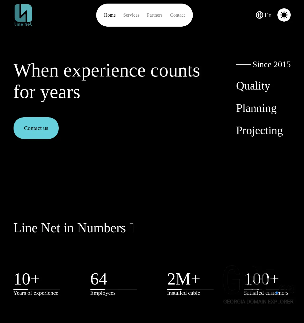 Screenshot of the site line-net.ge at 2025-12-03