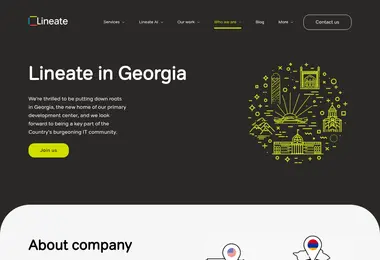 lineate.ge-ის ეკრანის სურათი