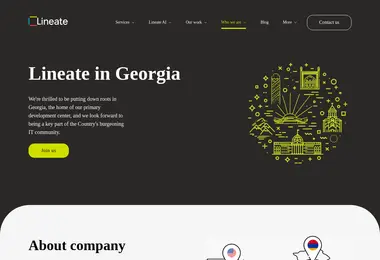 Screenshot of lineate.ge