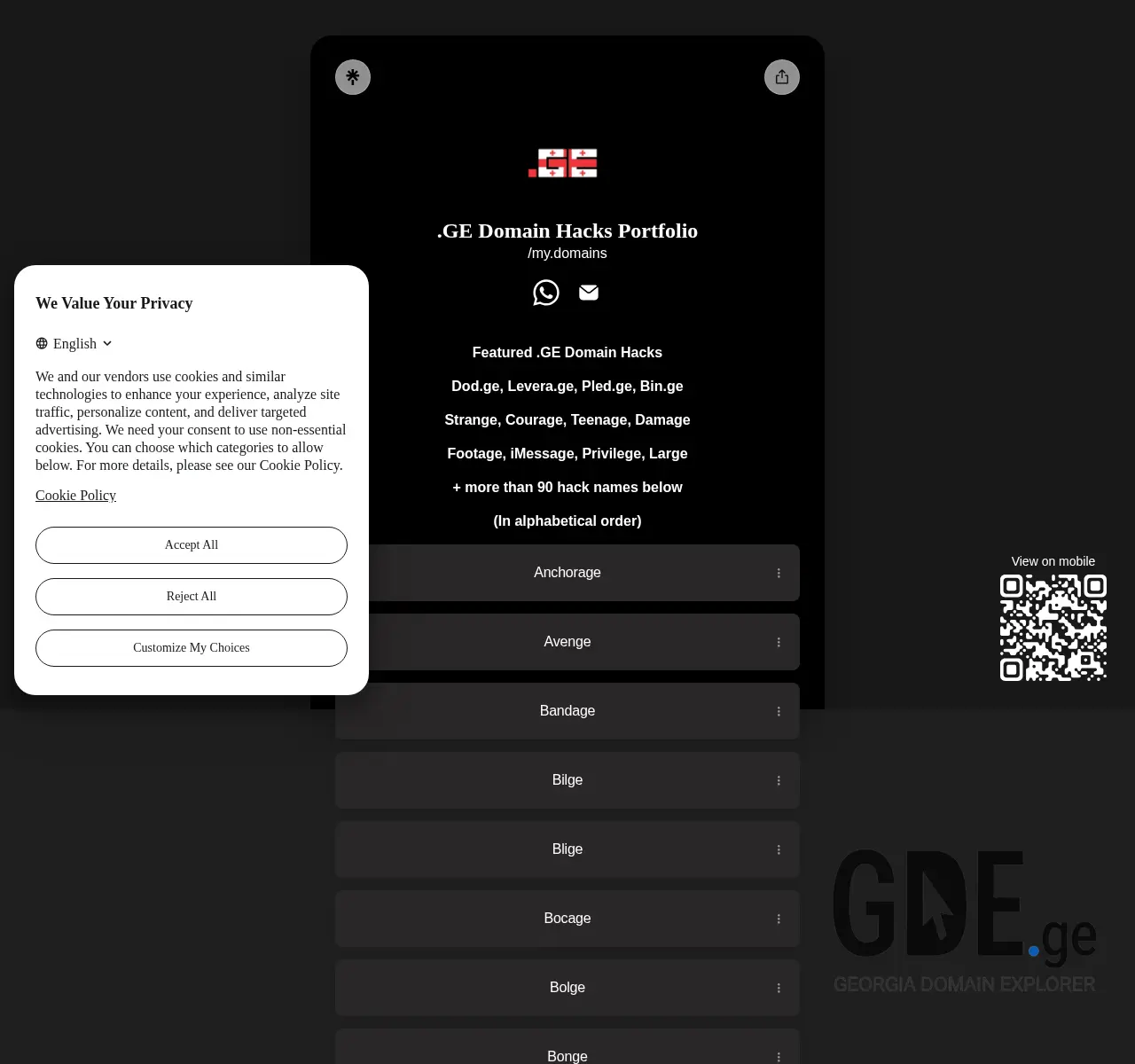 Screenshot of the site linka.ge at 2025-11-26