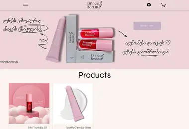 Скриншот linneabeauty.ge