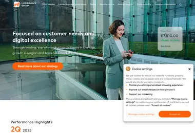 lionbank.ge-ის ეკრანის სურათი