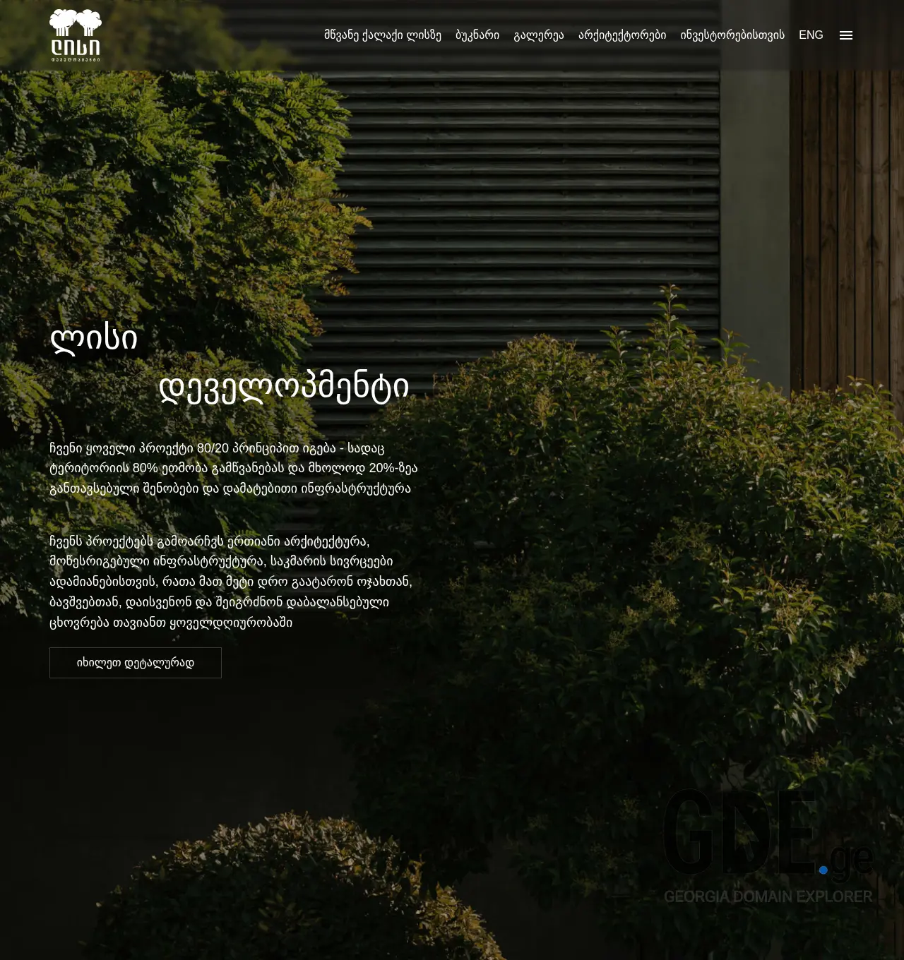 Screenshot of the site lisi.ge at 2025-12-02