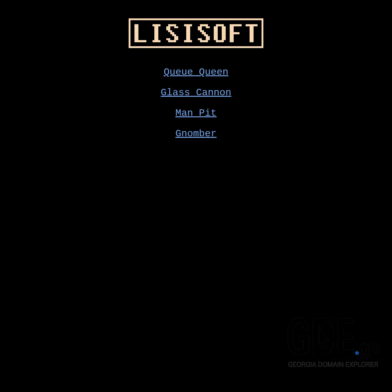Screenshot of the site lisisoft.ge at 2025-12-09