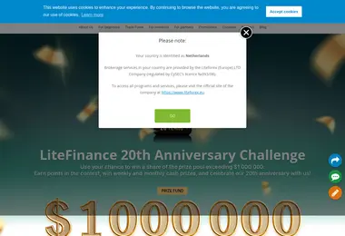 Скриншот liteforex.ge