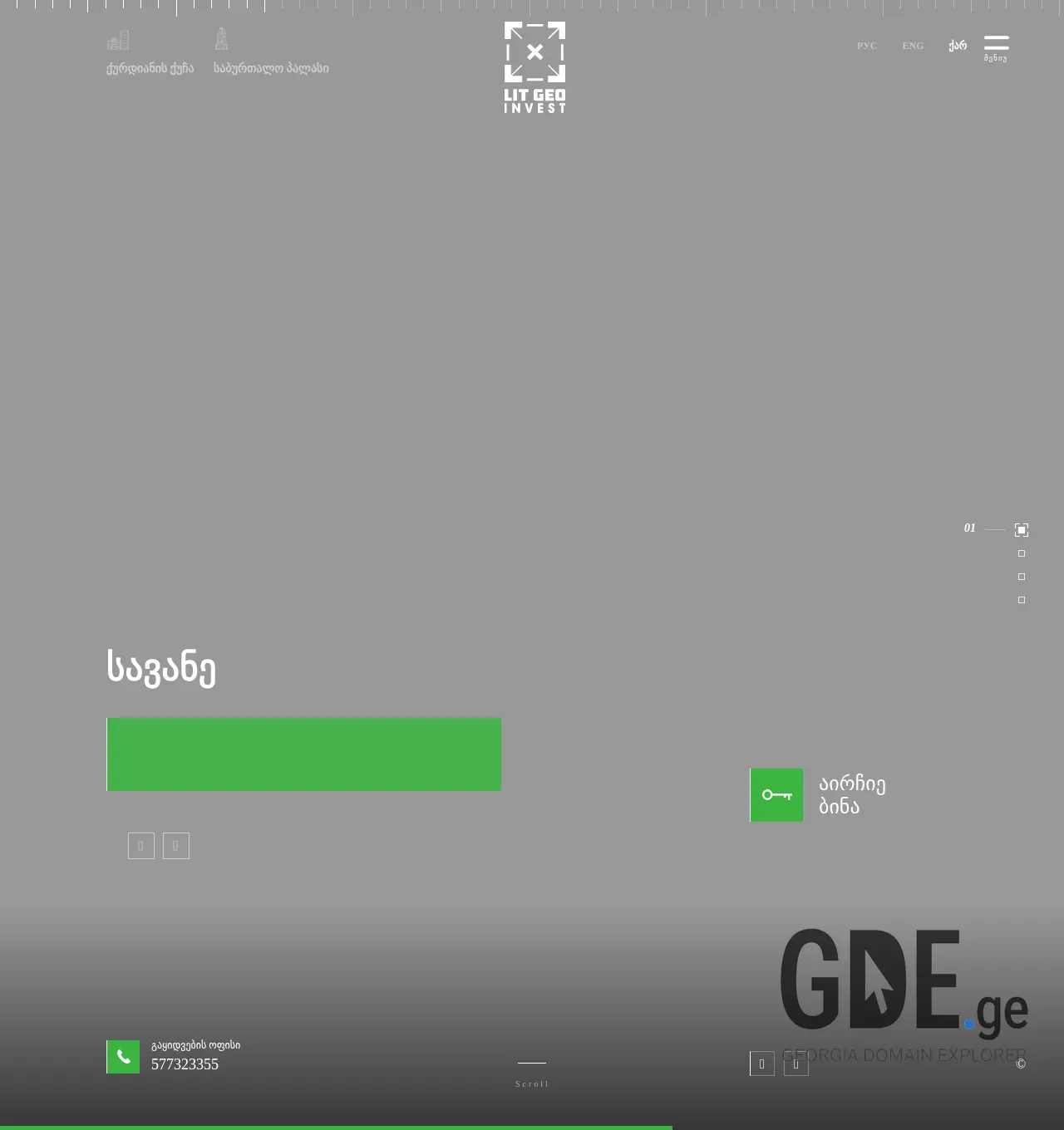 Screenshot of the site litgeoinvest.ge at 2025-12-02