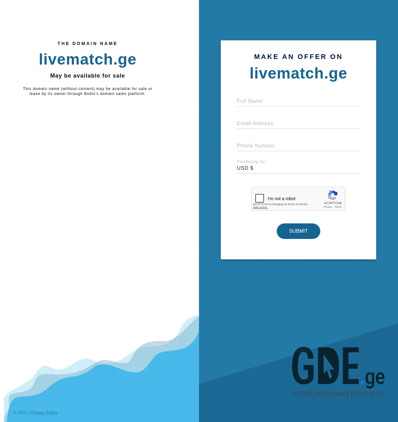 Screenshot of the site livematch.ge at 2025-12-03