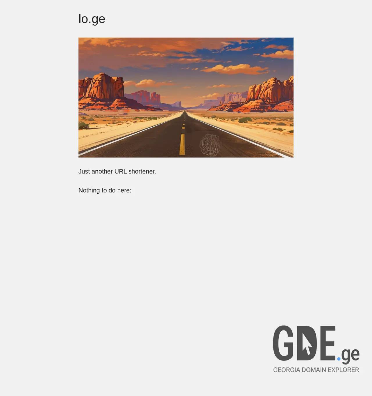 Screenshot of the site lo.ge at 2025-12-02