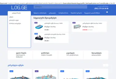 Скриншот log.ge