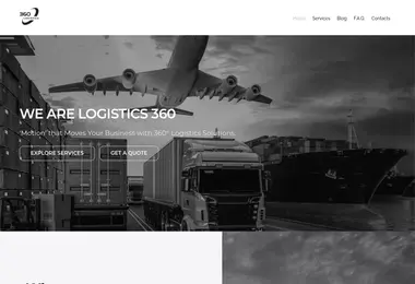 logistics360.ge-ის ეკრანის სურათი