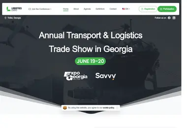 Screenshot of logisticsexpo.ge