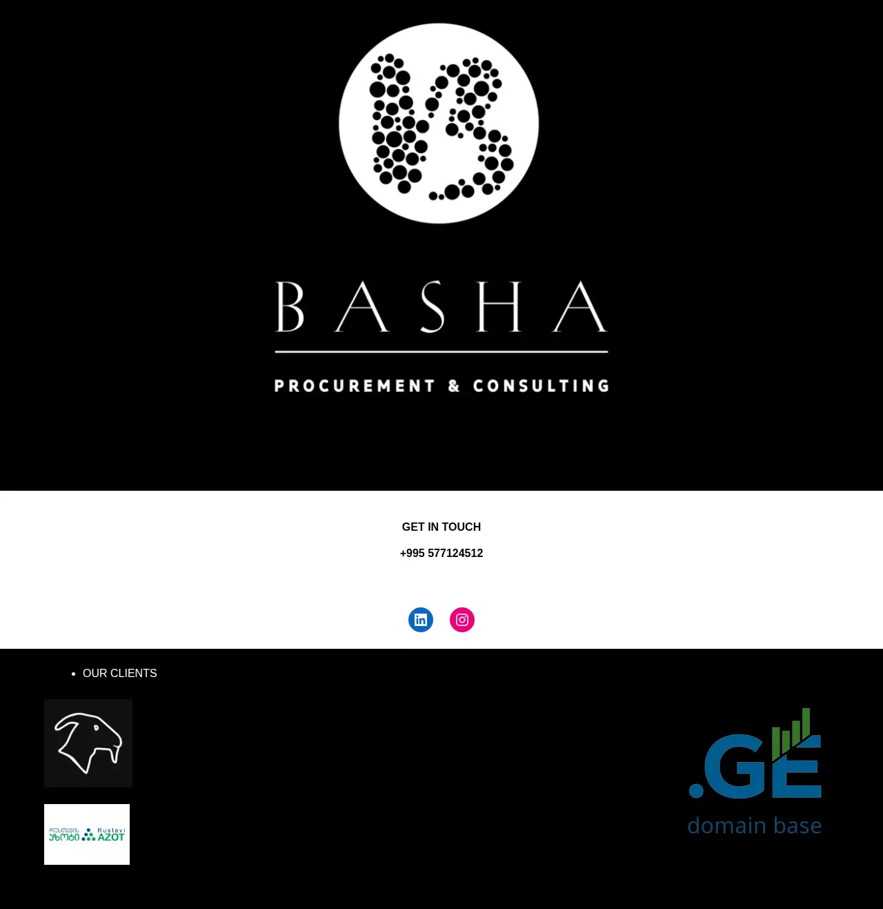 Screenshot of the site logistika.ge
