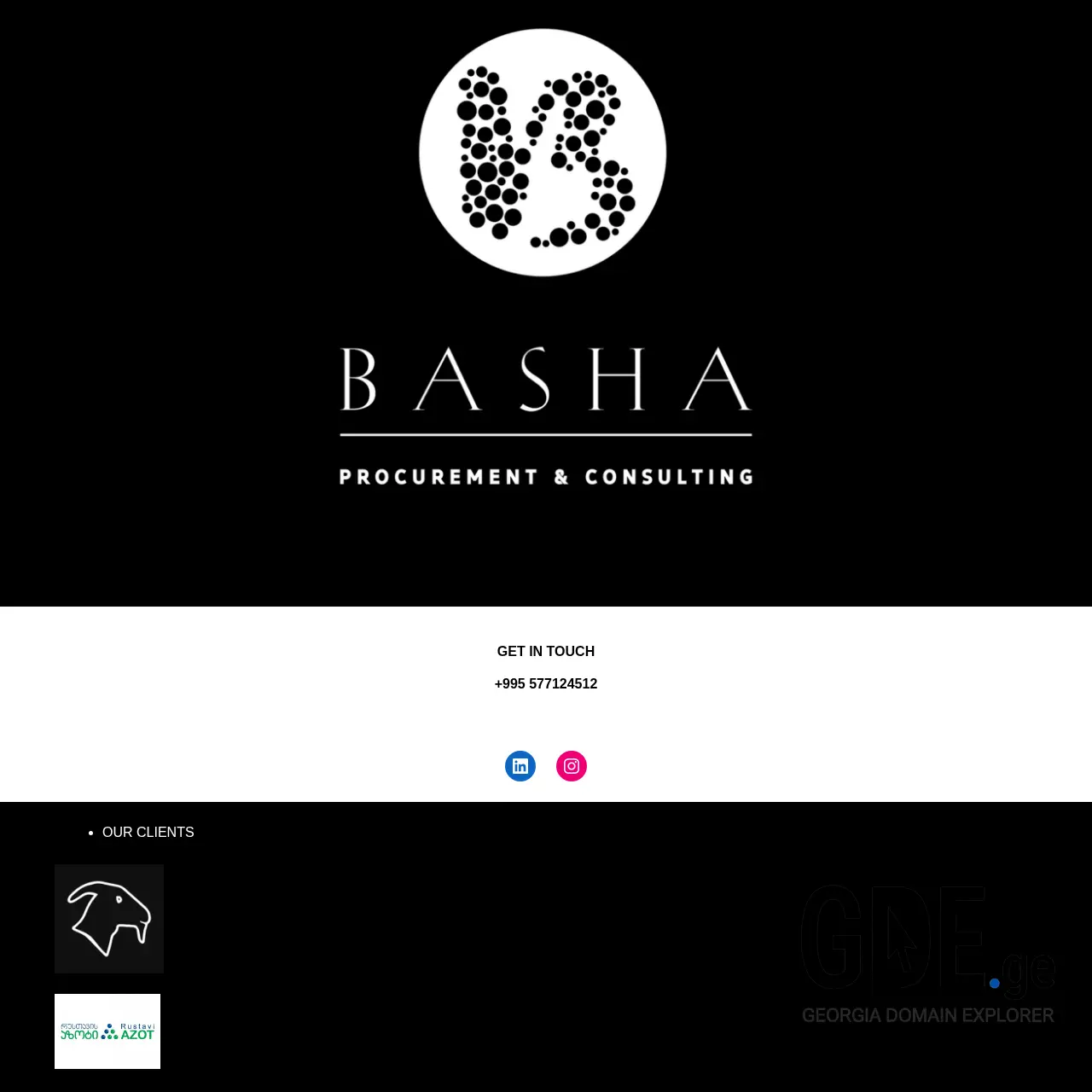 Screenshot of the site logistika.ge at 2025-12-09