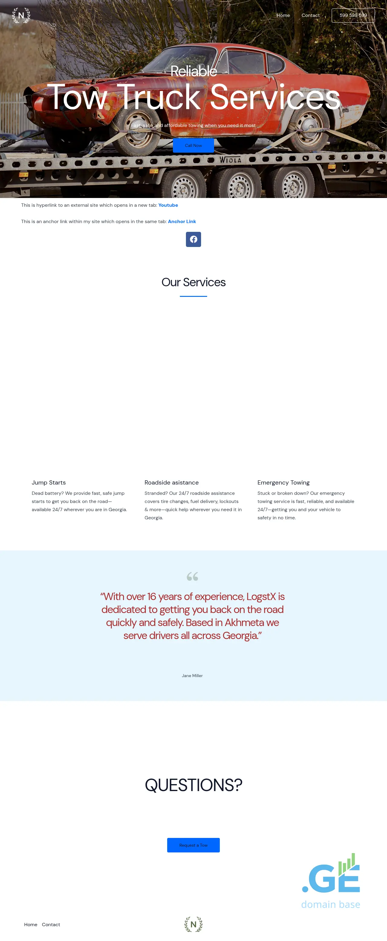 Screenshot of the site logstx.ge