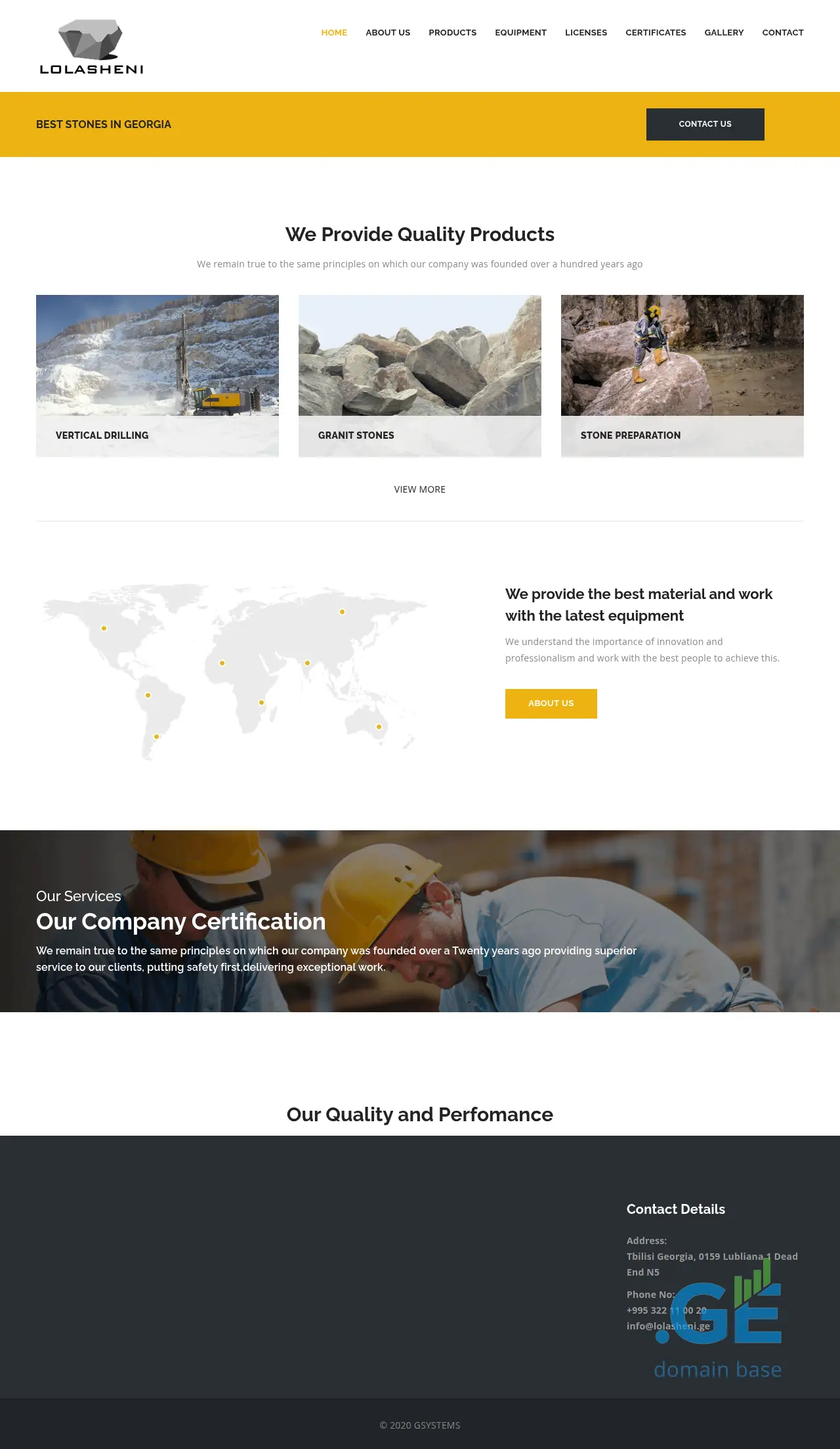 Screenshot of the site lolasheni.ge