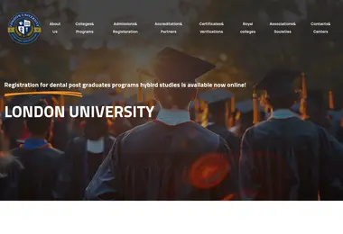 londonuniversity.ge-ის ეკრანის სურათი