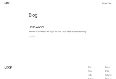 Screenshot of loof.ge