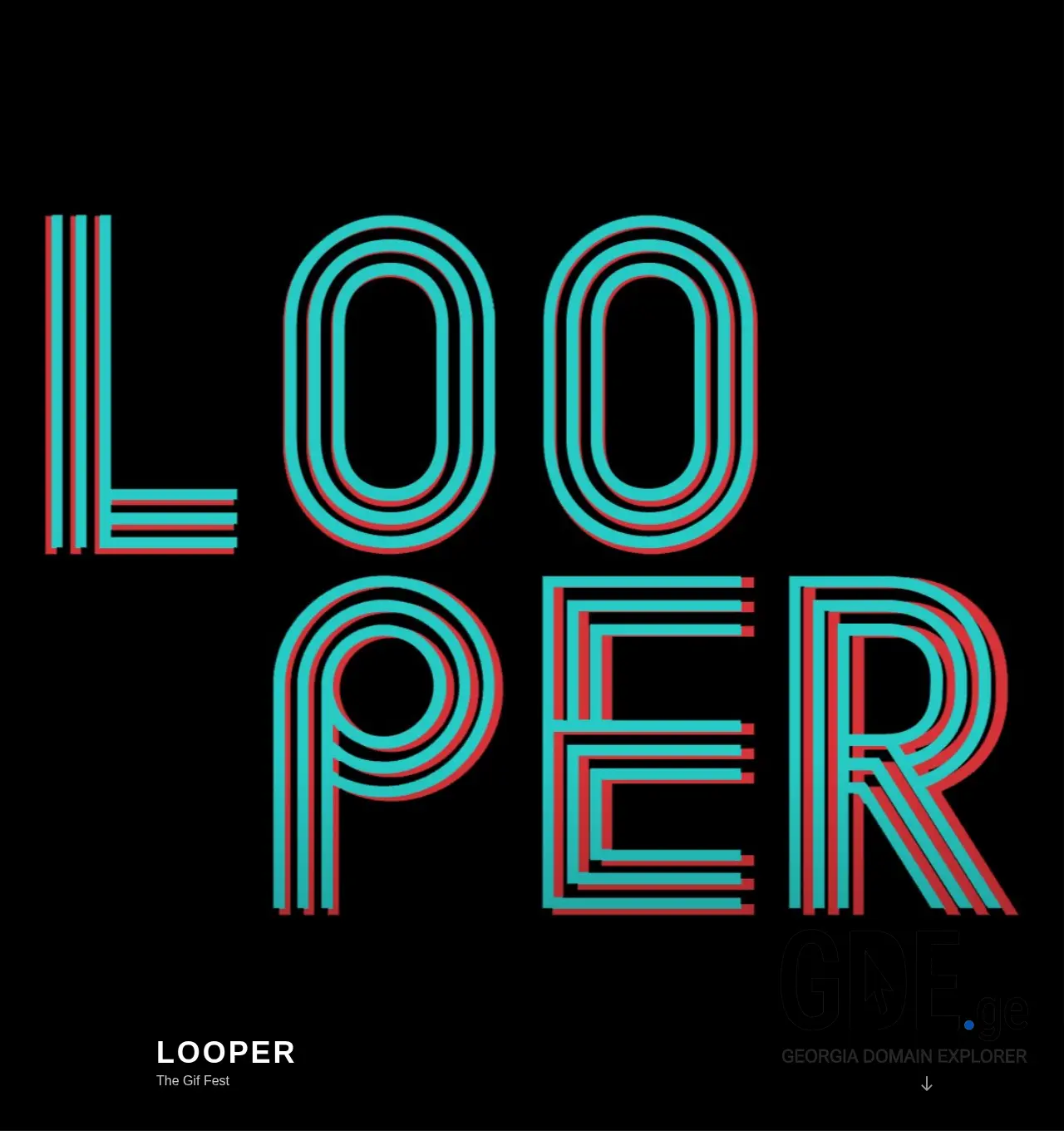 Screenshot of the site looper.ge at 2025-12-02