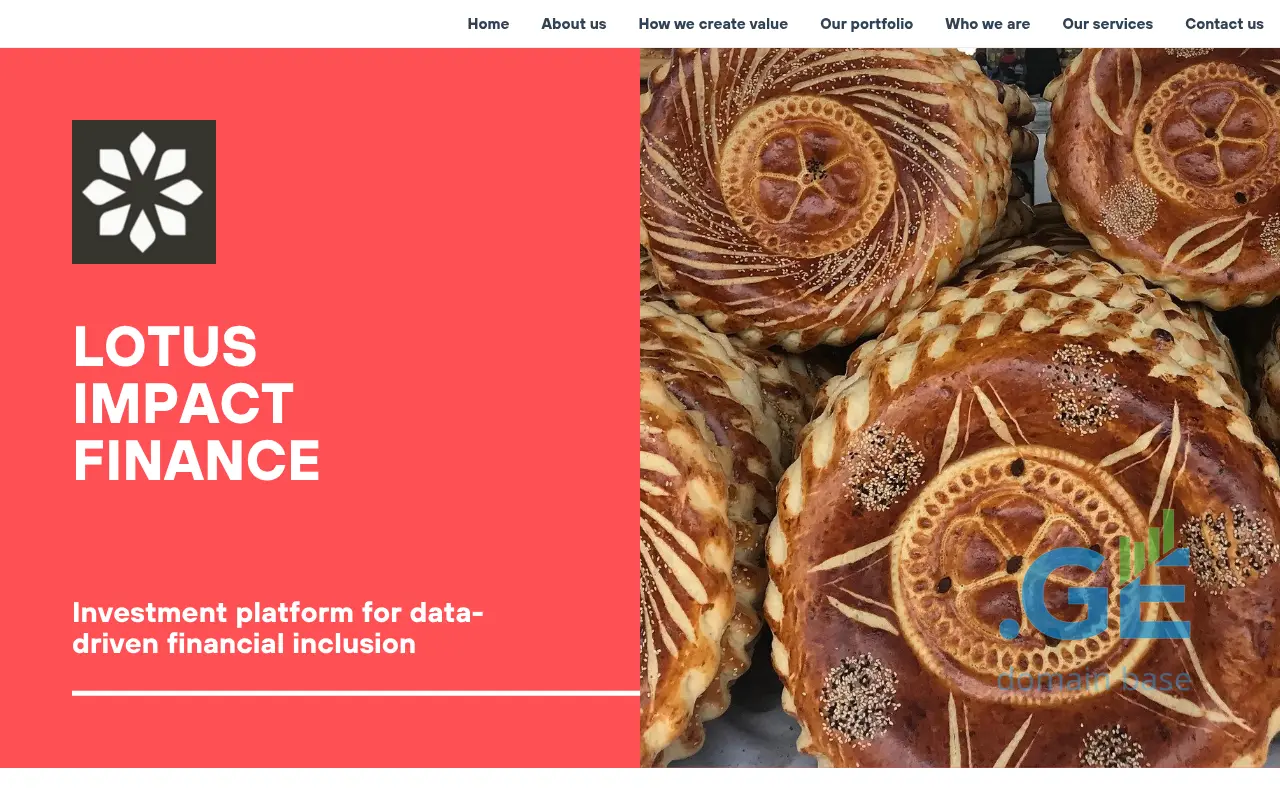 Screenshot of the site lotusfinance.ge