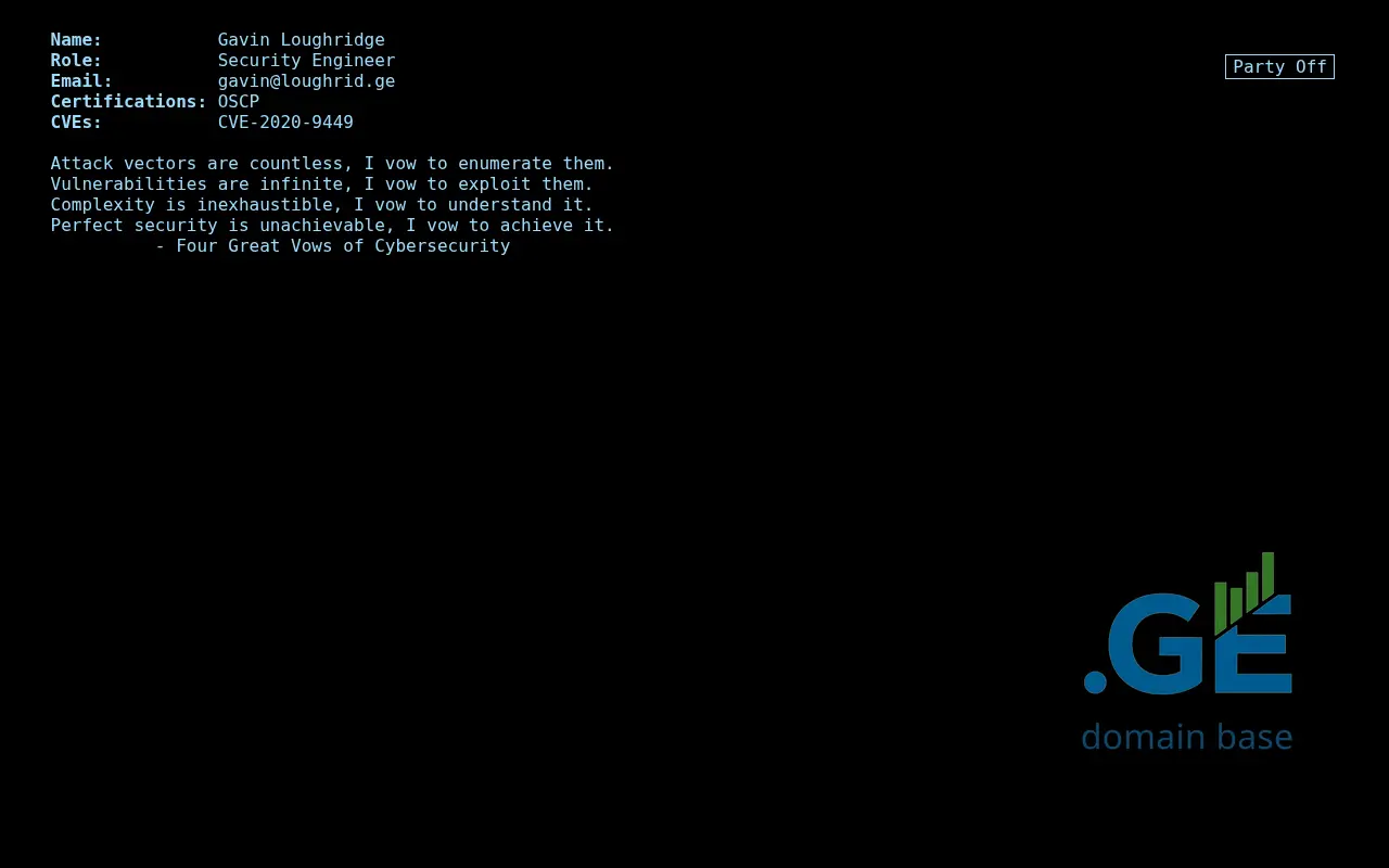 Screenshot of the site loughrid.ge