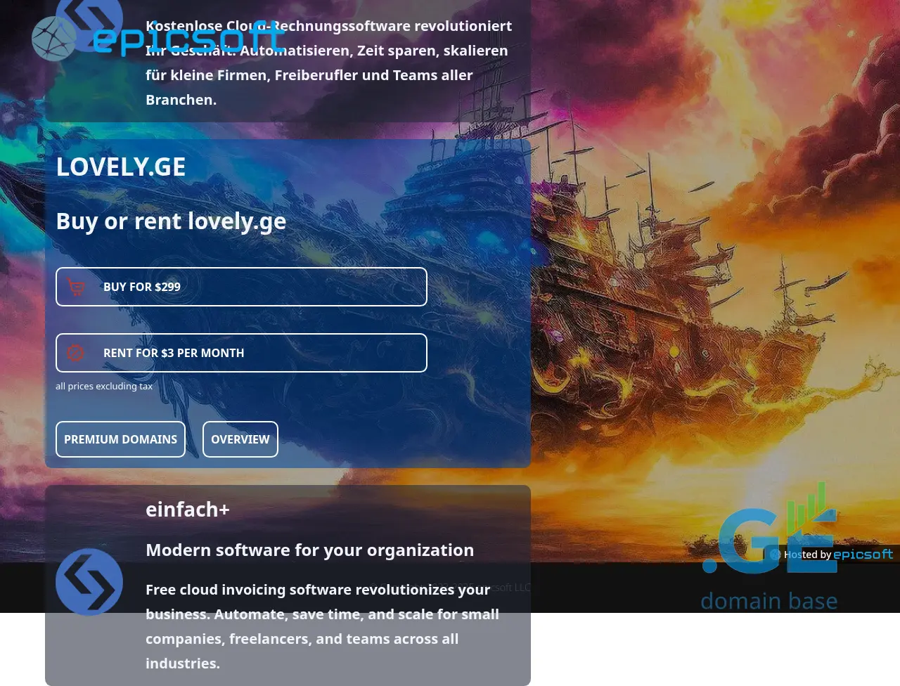 Screenshot of the site lovely.ge