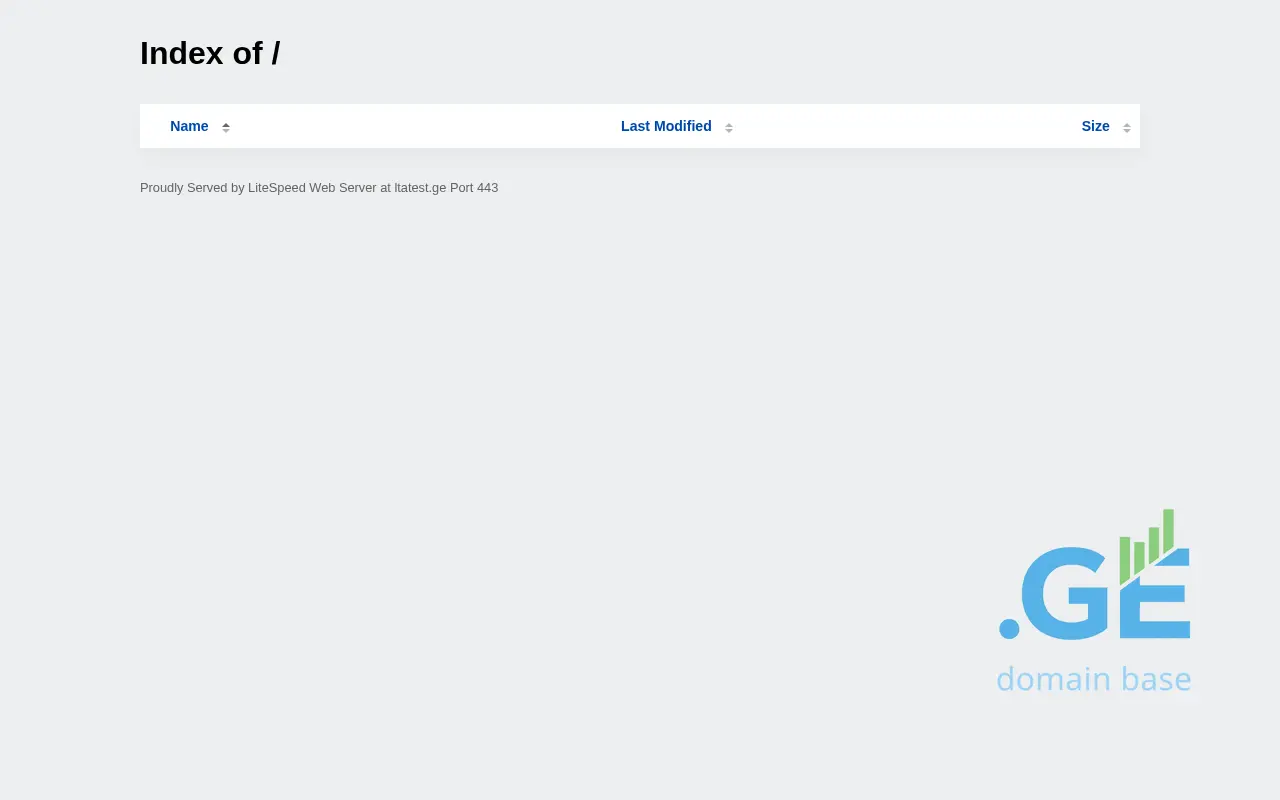 Screenshot of the site ltatest.ge