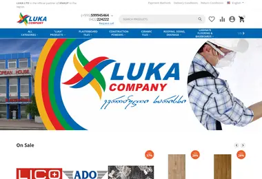 Screenshot of ltdluka.ge