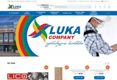 Скриншот ltdluka.ge