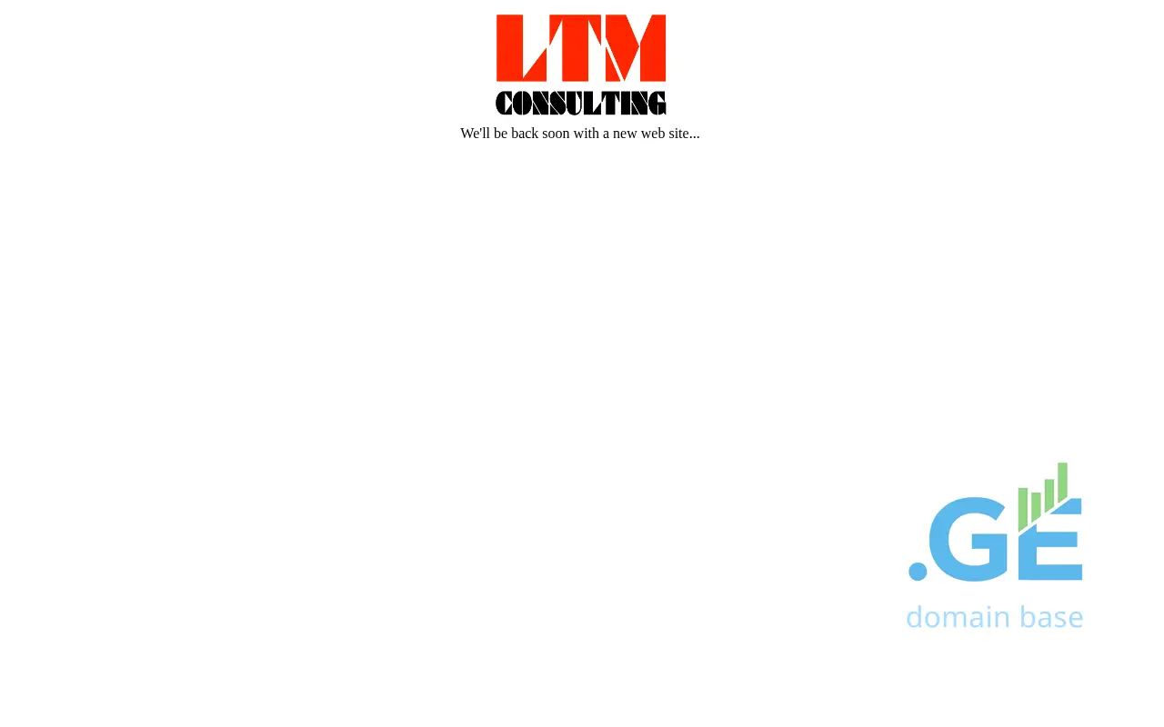 Screenshot of the site ltm-consulting.ge