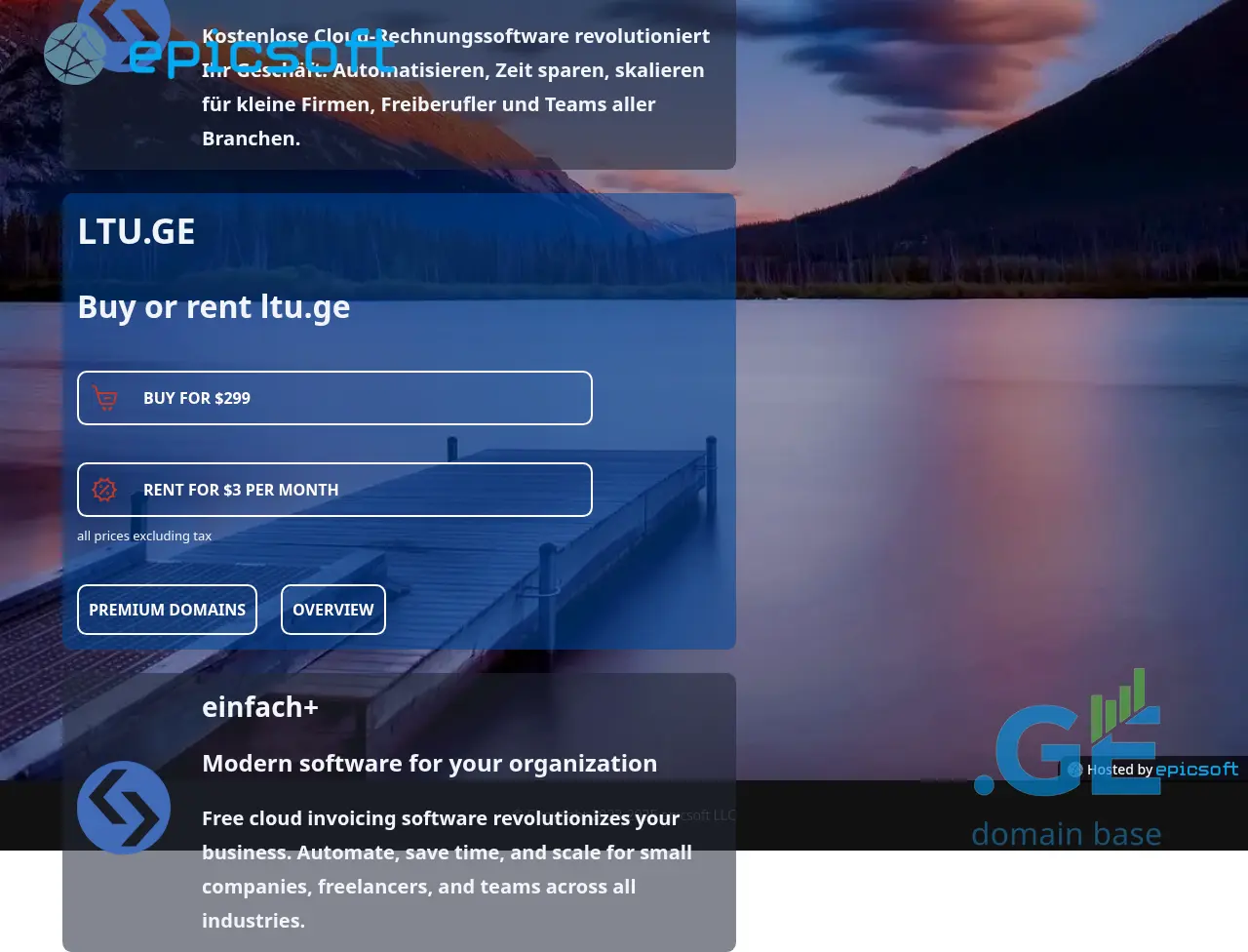 Screenshot of the site ltu.ge