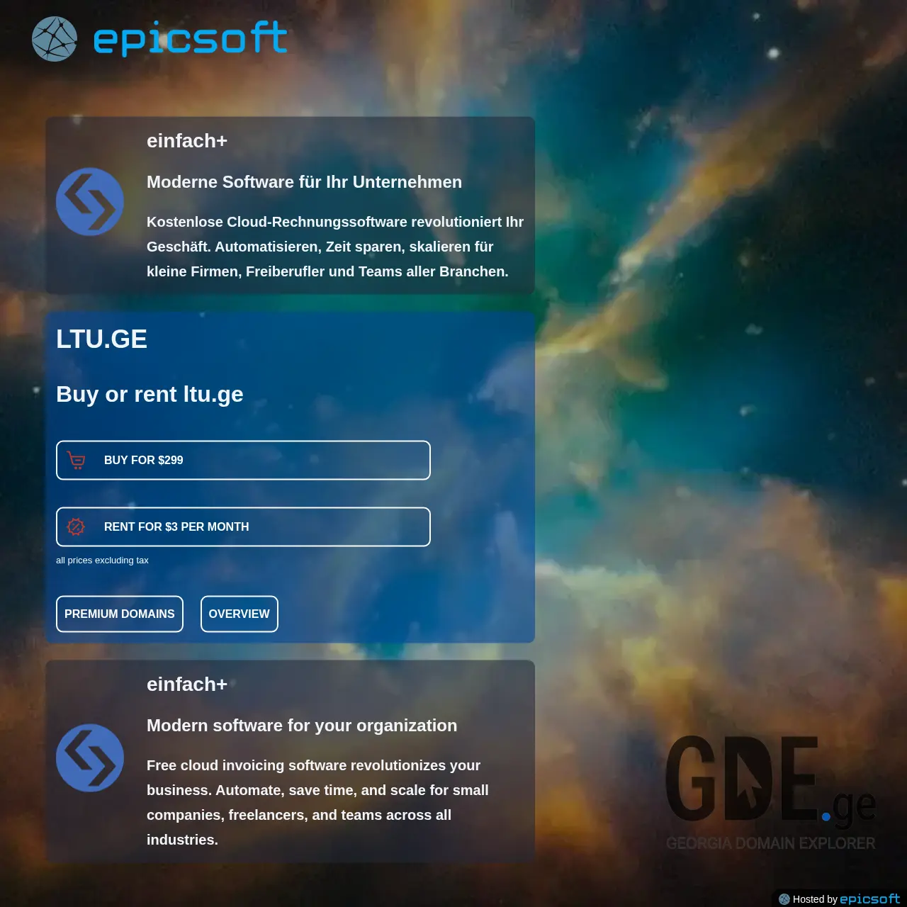 Screenshot of the site ltu.ge at 2025-12-09