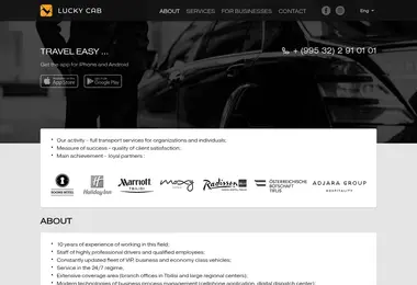 Screenshot of luckygroup.ge