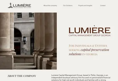 Скриншот lumieregroup.ge