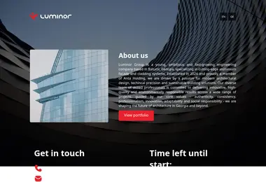 Screenshot of luminor.ge