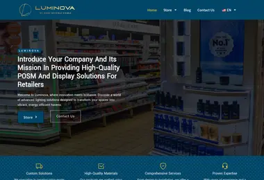 Screenshot of luminova.ge